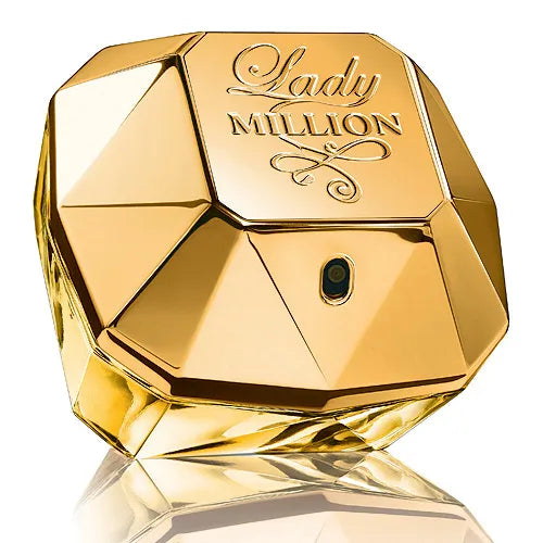 Image 1 : Parfum Lady Million Paco Rabanne femme eau de parfum 80ml flacon diamant doré — Delvale