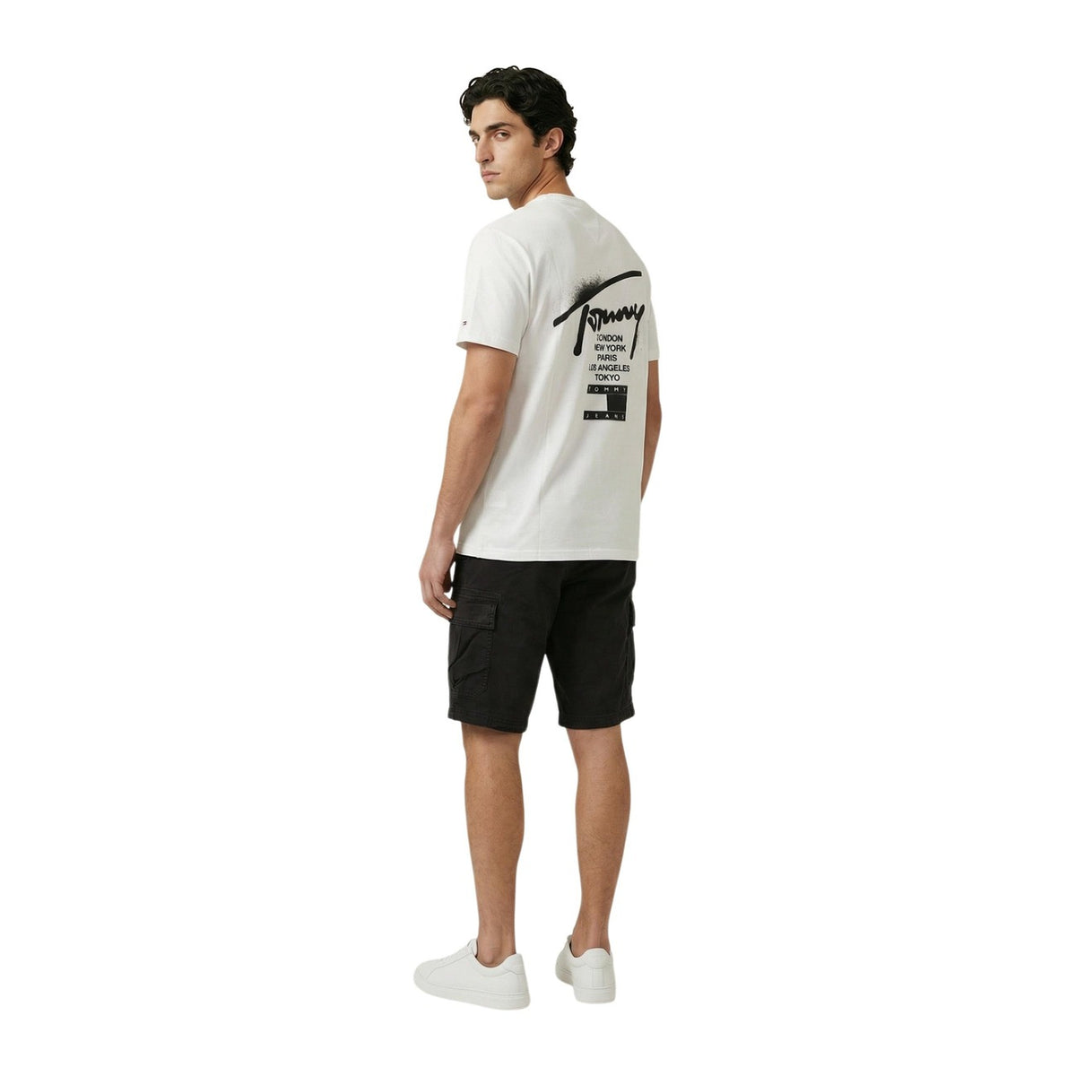 Image 3 : Vue d'ensemble du bermuda Tommy Hilfiger Jeans homme noir coupe moderne — Delvale