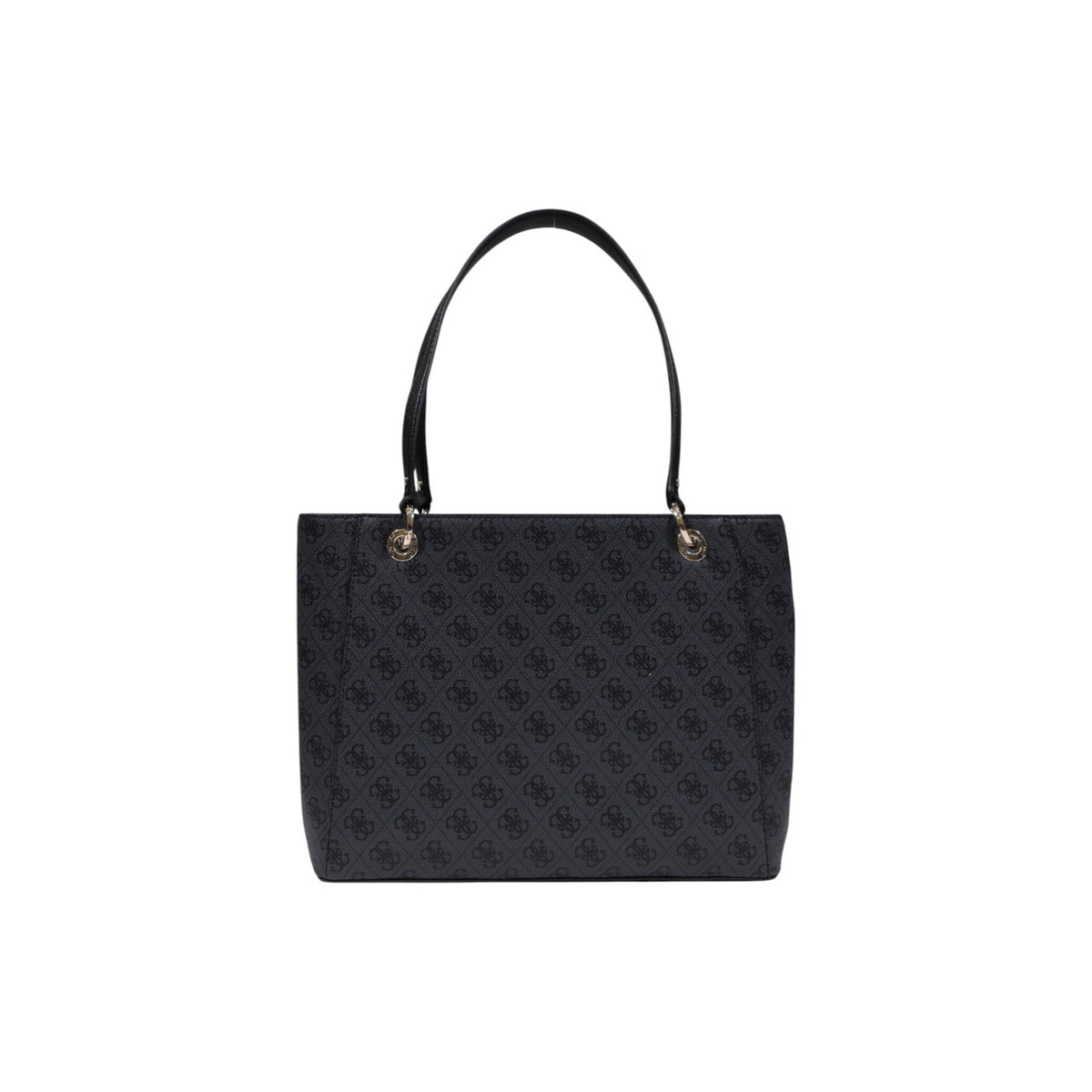Image 2 : Sac Guess femme gris imprimé, détail des finitions et fermeture éclair — delvale
