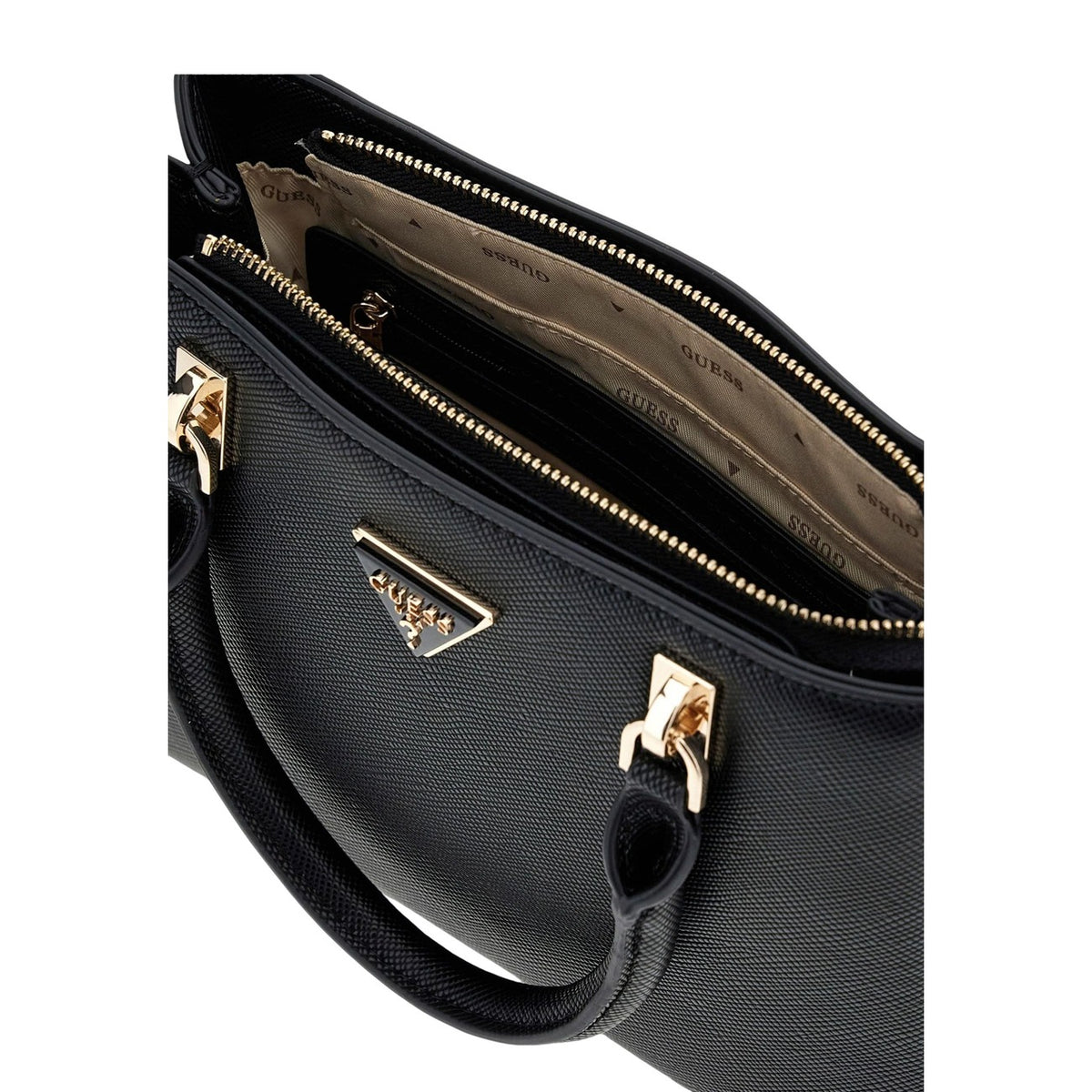 Image 3 : Sac à main Guess femme noir polyuréthane avec bandoulière ajustable — delvale