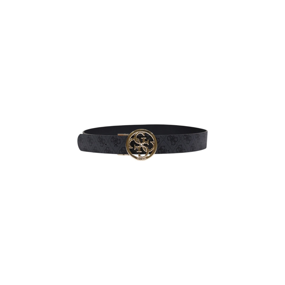 Image 4 : Boucle et finitions de la ceinture Guess femme marron motif sophistiqué — delvale