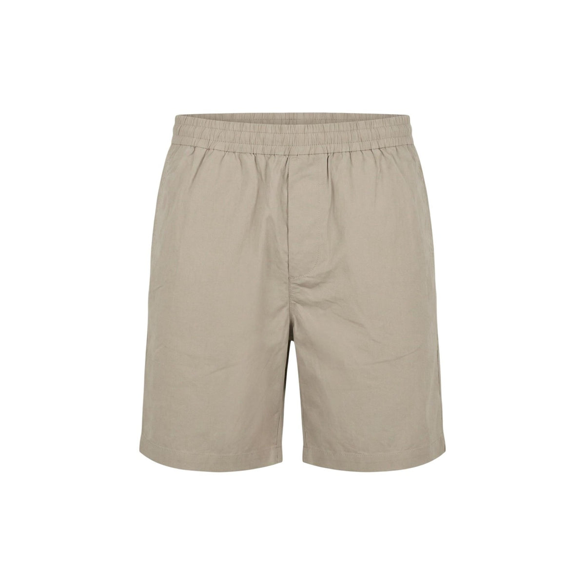 Bermuda Armani Exchange beige à plat — détail tissu coton et cordon lacet ajustable