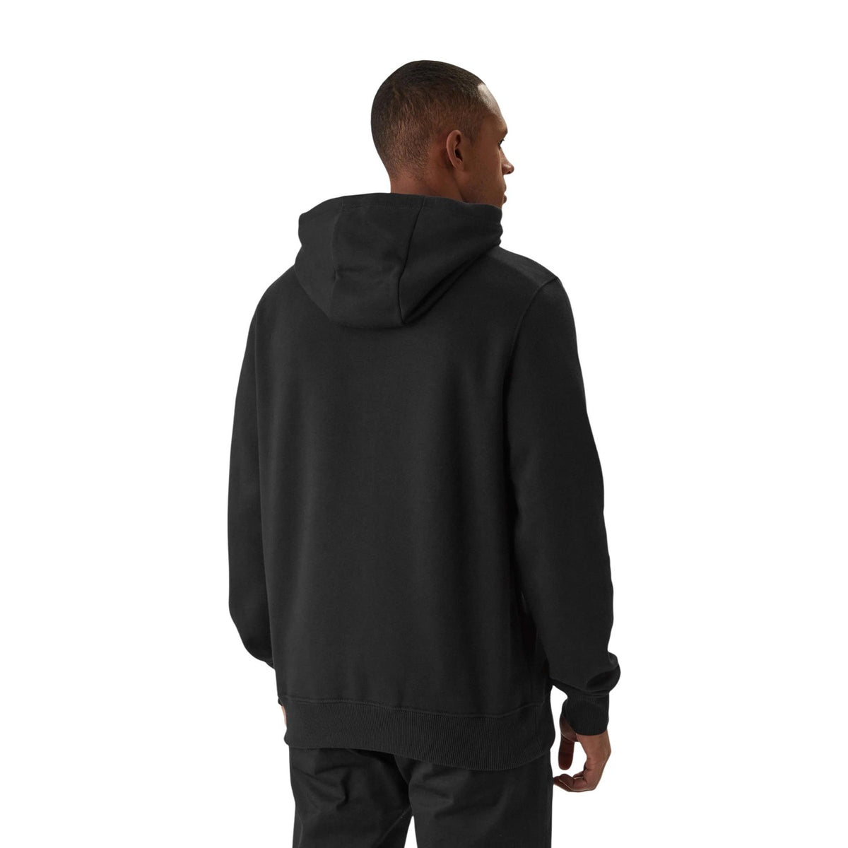 Image 4 : Sweatshirt Tommy Hilfiger homme noir – détail col et coutures premium – Delvale