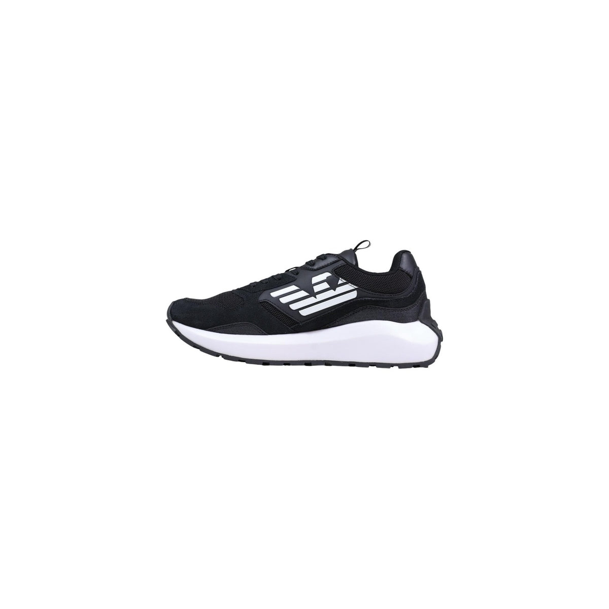 Image 3 : Baskets EA7 homme noires laçage classique, détail dessus — Delvale