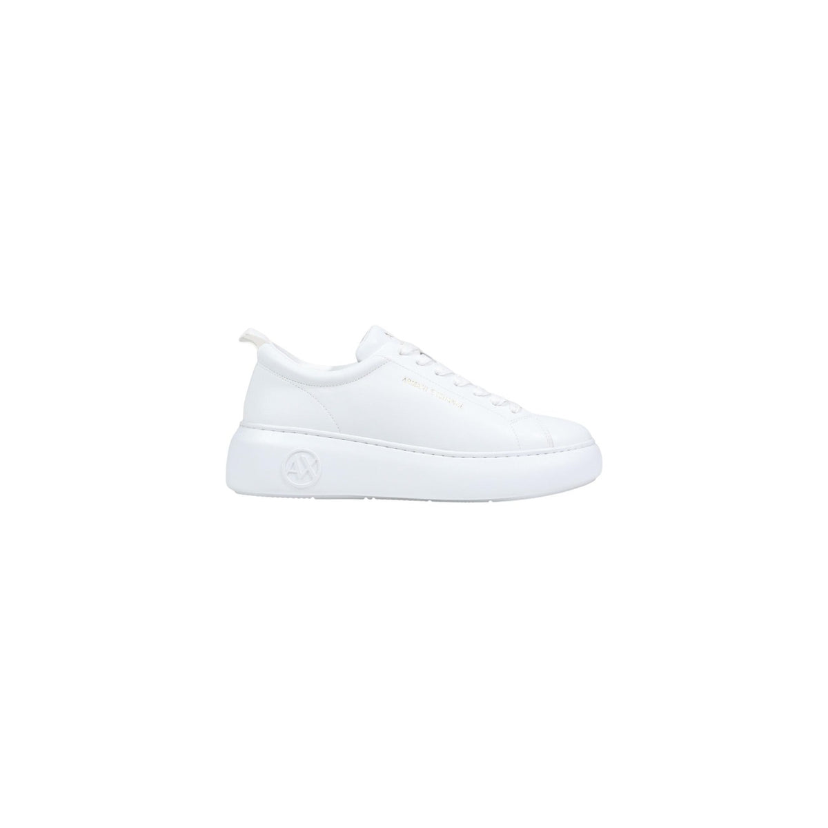 Image 4 : Baskets plateforme Armani Exchange femme bicolores noir blanc, vue d'ensemble — delvale
