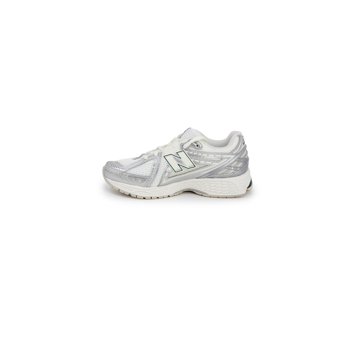 Image 3 : Sneaker New Balance 1906R femme blanc argenté, design Y2K avec logo emblématique — delvale