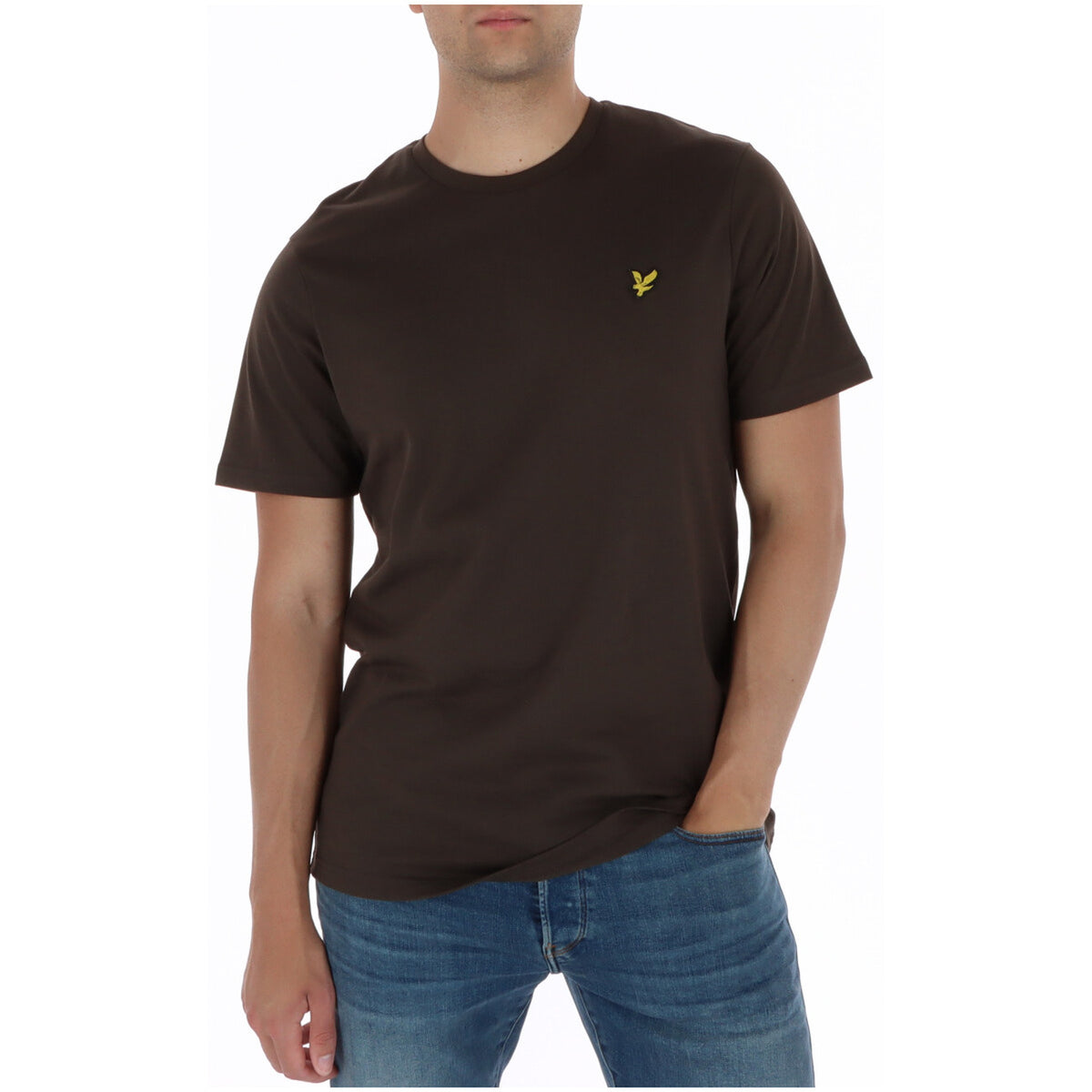 Lyle & Scott T-shirt Homme Blanc Col Rond