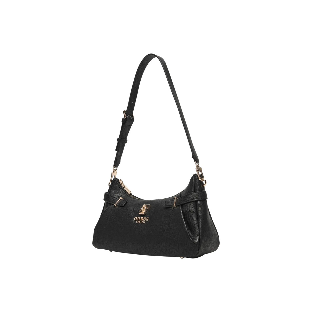 Image 5 : Intérieur et compartiments du sac baguette Guess femme noir similicuir — Delvale
