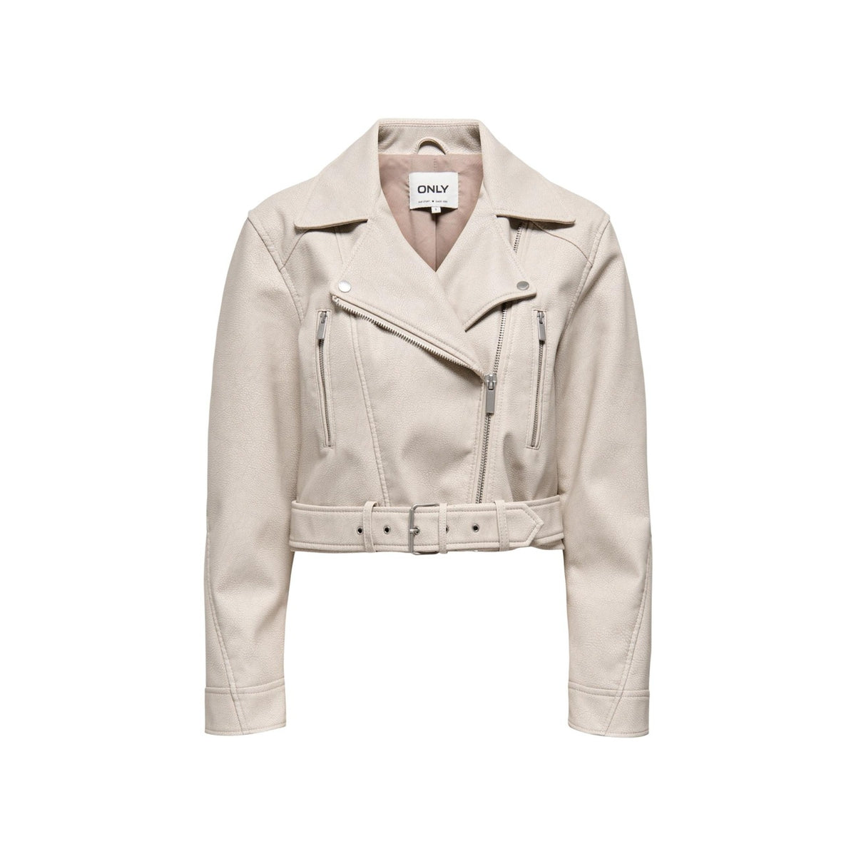 Image 3 : Only veste beige femme polyester, design sophistiqué col revers — delvale