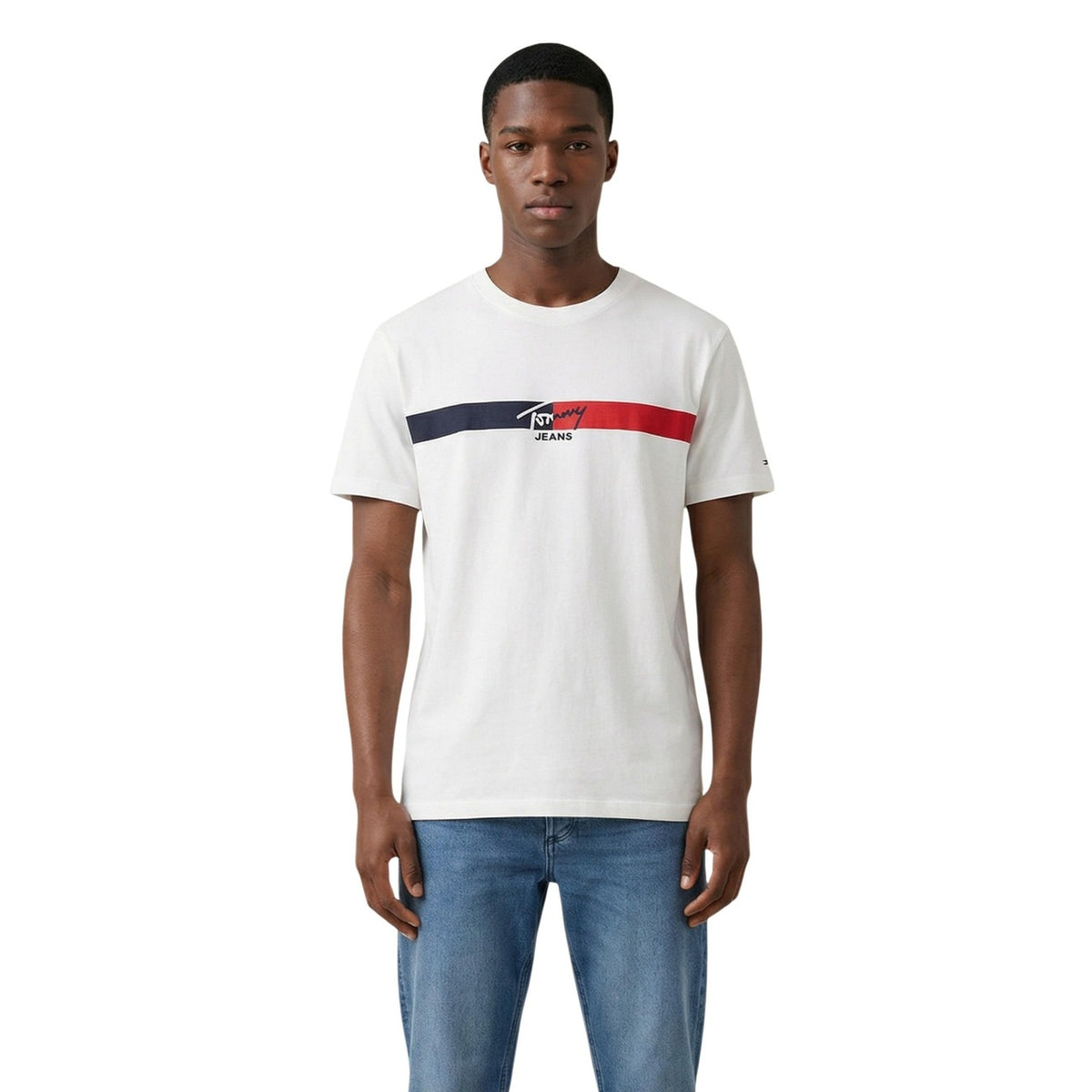 Image 4 : T-shirt Tommy Hilfiger Jeans noir homme manches courtes col rond — Delvale