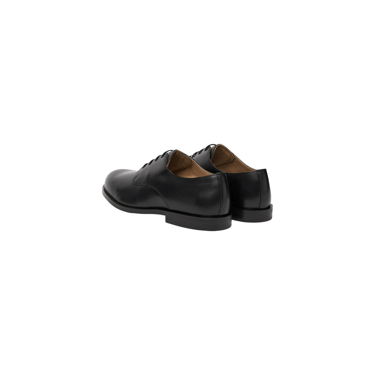 Image 3 : Derbies élégantes Calvin Klein homme cuir noir, détail de la construction — Delvale