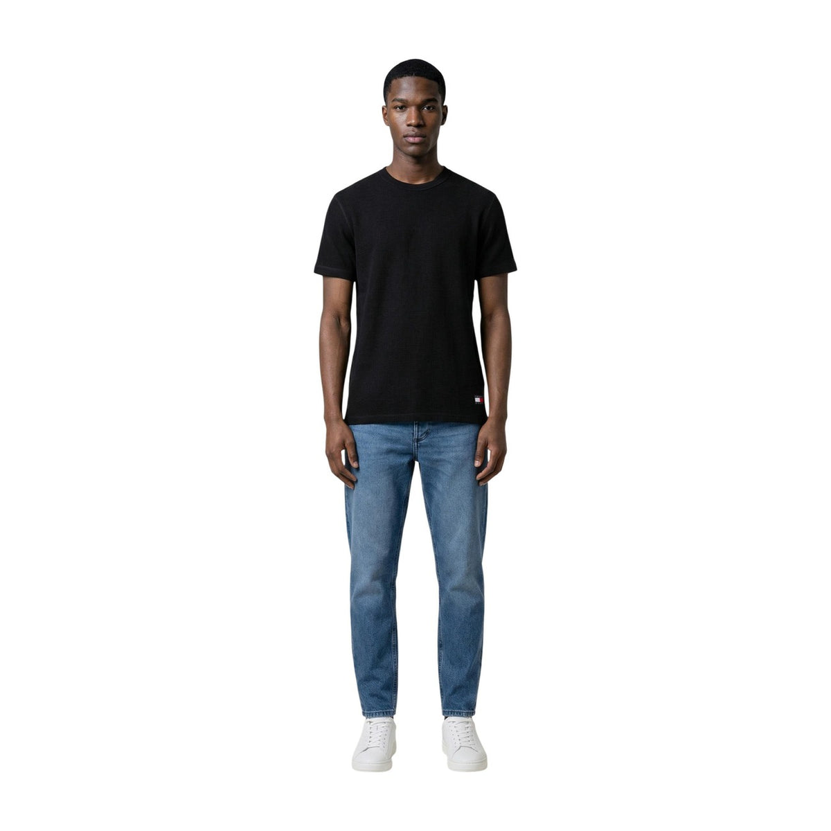 Image 2 : T-shirt homme noir Tommy Hilfiger Jeans coupe décontractée — Delvale