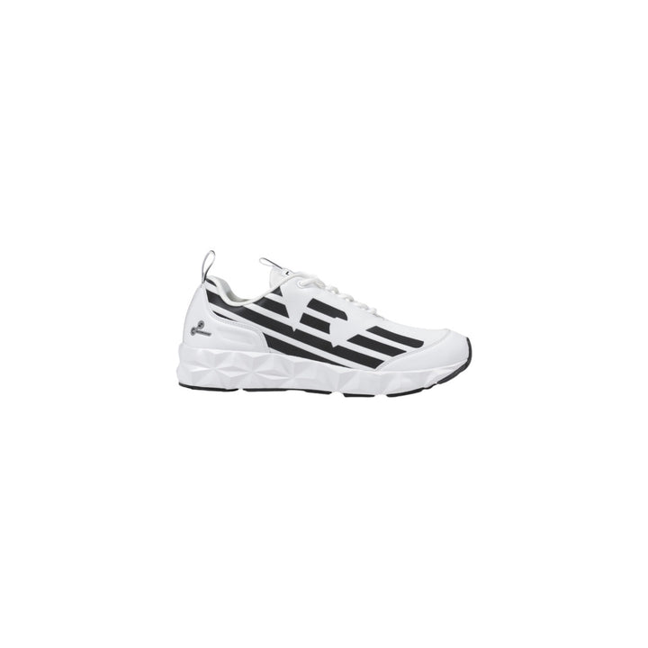 Image 1 : Baskets EA7 Emporio Armani homme blanc/noir avec logo signature et semelle caoutchouc — Delvale