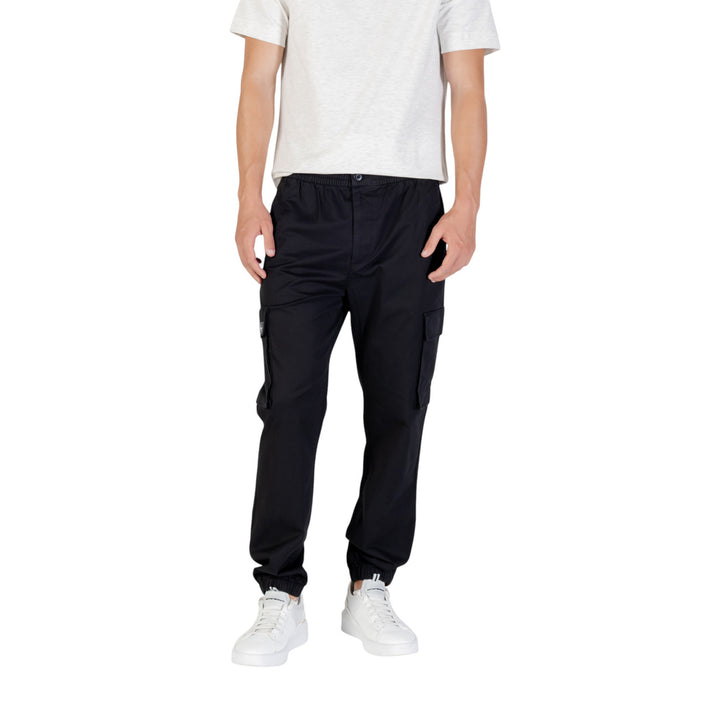 Image 1 : Pantalon Calvin Klein Jeans homme noir en coton, vue de face — Delvale