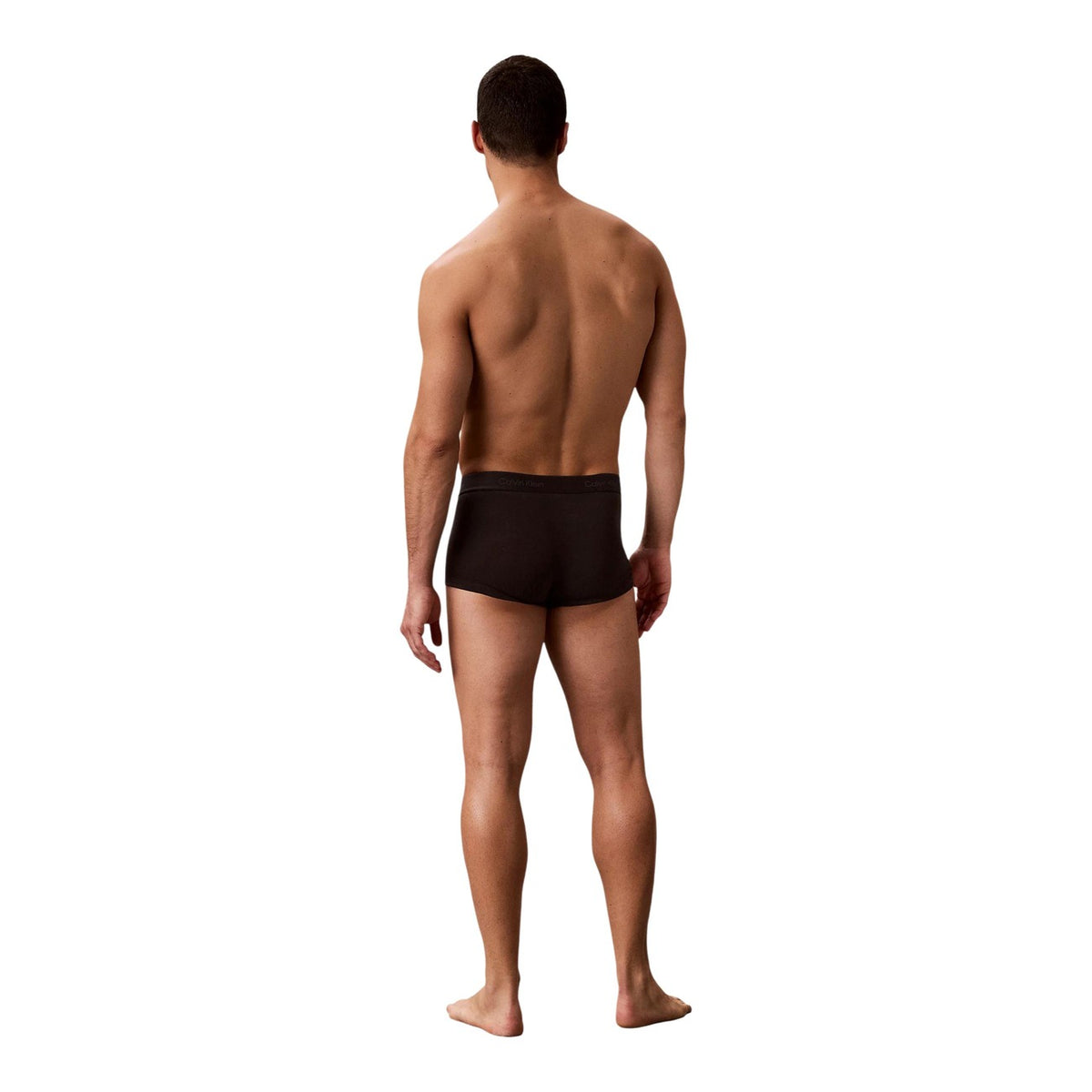 Image 5 : Lot 3 boxers Calvin Klein Underwear homme noir, vue du dessus sur fond blanc — Delvale