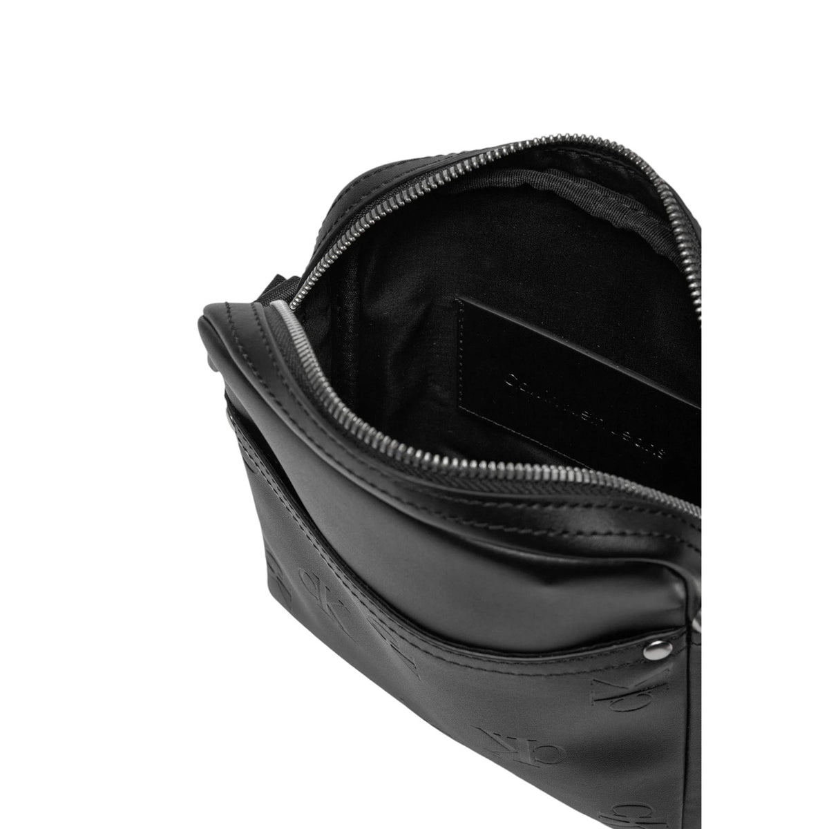 Intérieur Organisé Sacoche Calvin Klein Noir Compartiments Poches — Delvale