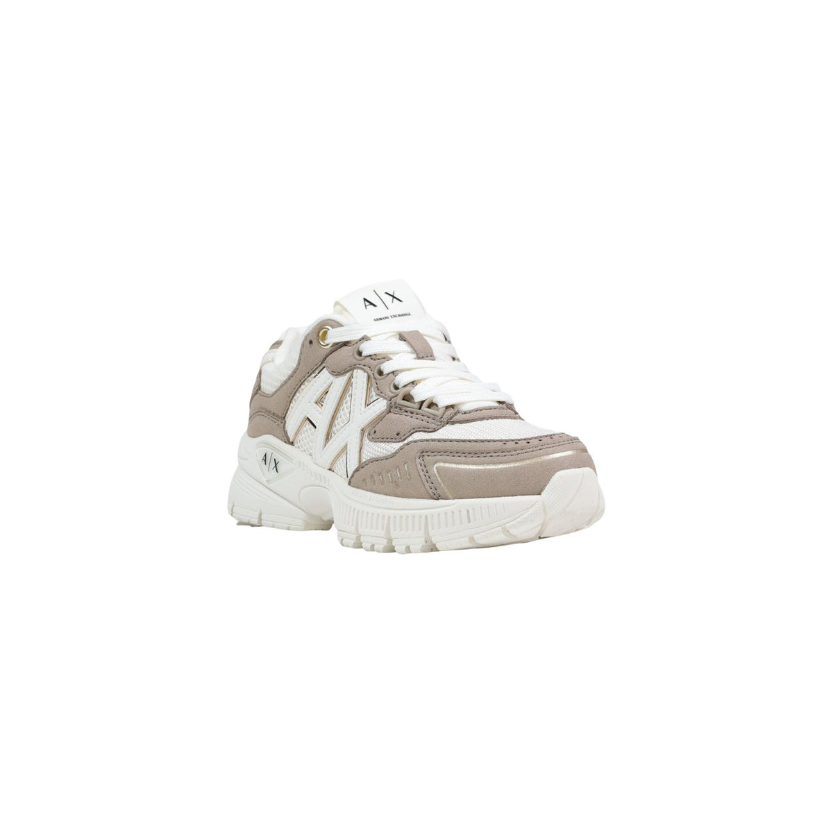 Image 2 : Sneakers Armani Exchange femme design bicolore avec logo A|X, vue de face — delvale
