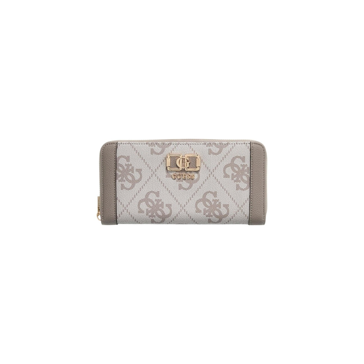 Image 1 : Portefeuille Guess femme gris au design compact et élégant, vue de face — delvale