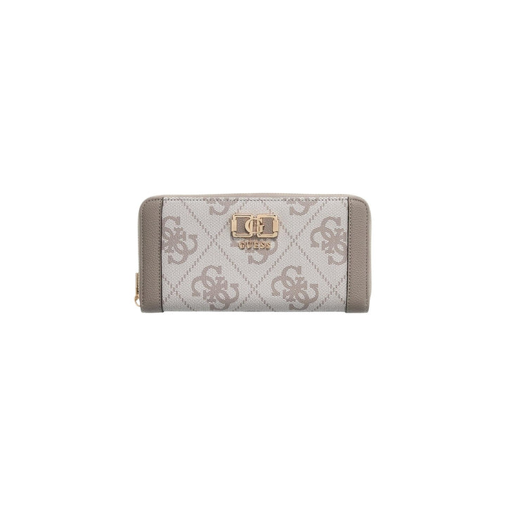 Image 1 : Portefeuille Guess femme gris au design compact et élégant, vue de face — delvale