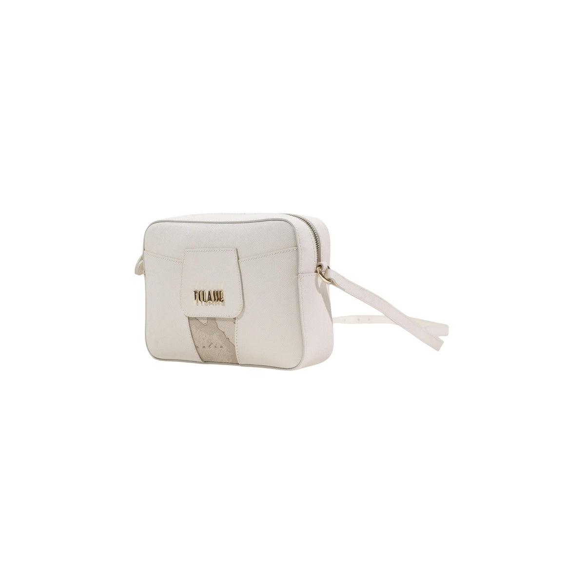 Image 3 : Sac Alviero Martini Prima Classe blanc, vue d'ensemble avec dimensions compactes — delvale