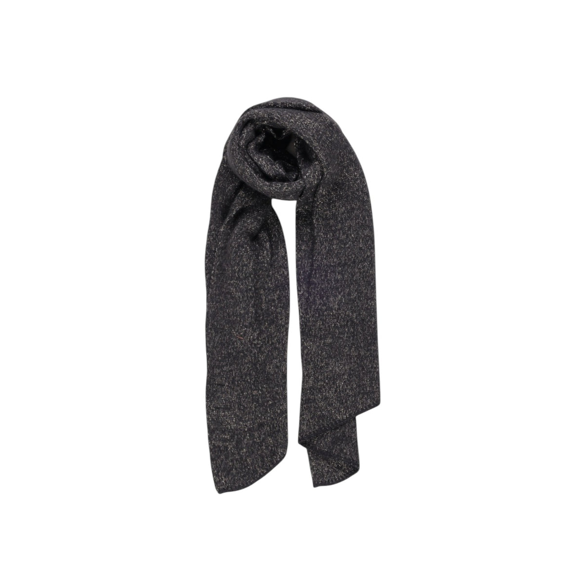 Image 1 : Echarpe Pieces femme noire en polyester lurex avec reflets métallisés — delvale