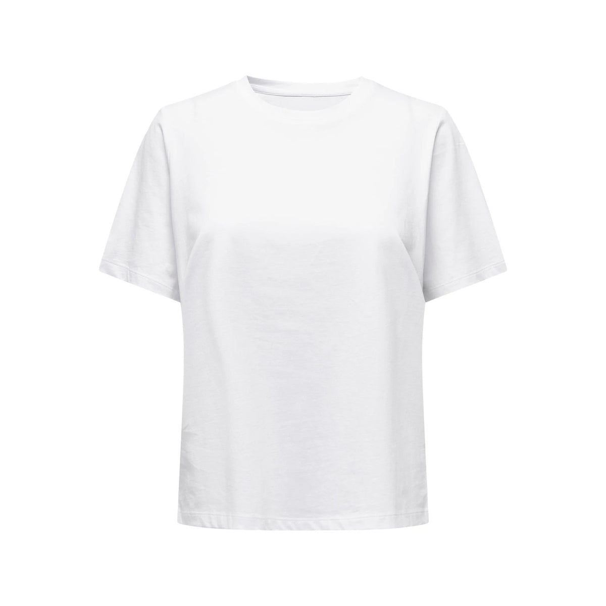 Image 3 : T-shirt basique Only femme blanc manches courtes style minimaliste — Delvale