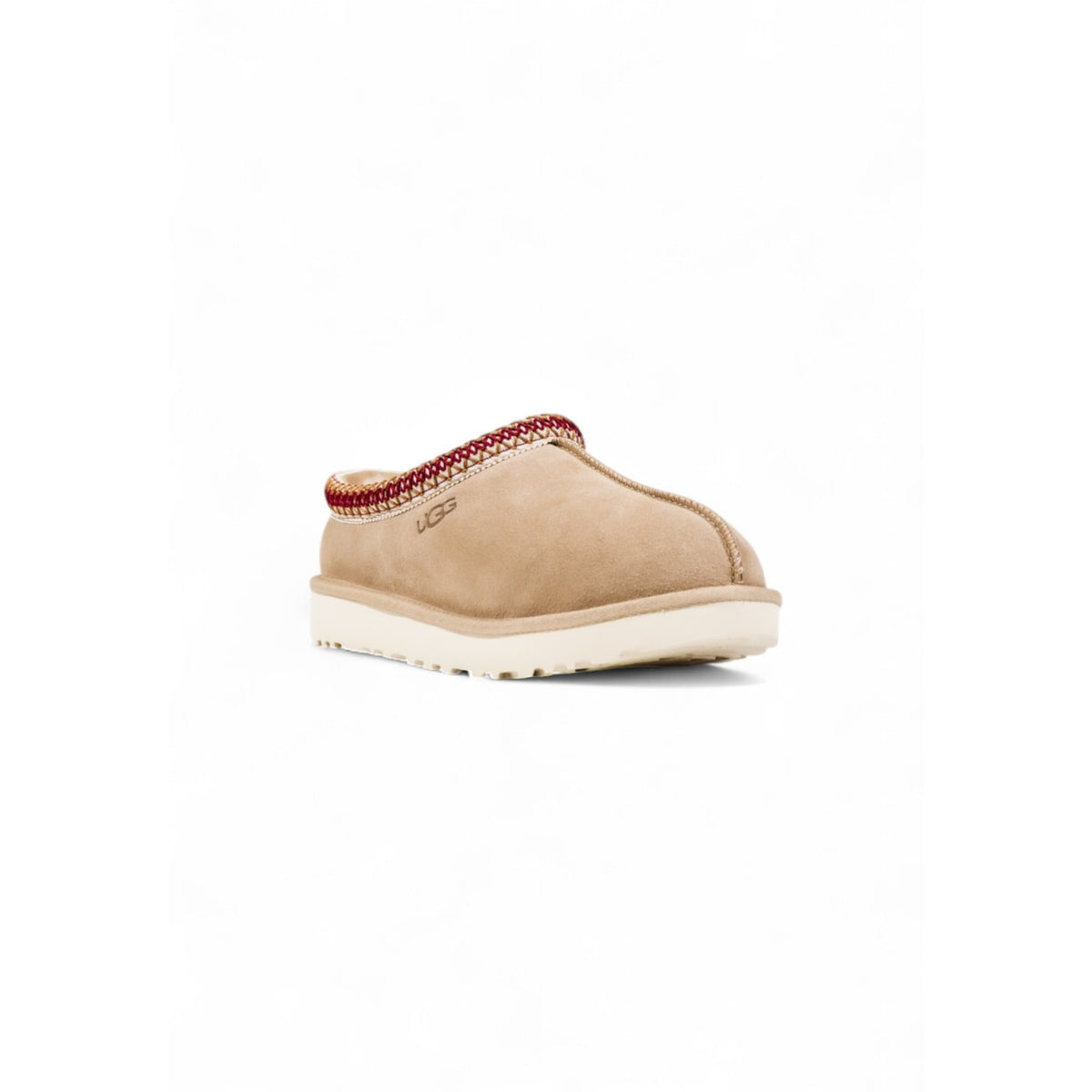 Image 2 : Mules Ugg femme beige en cuir, vue de face montrant le design épuré — delvale