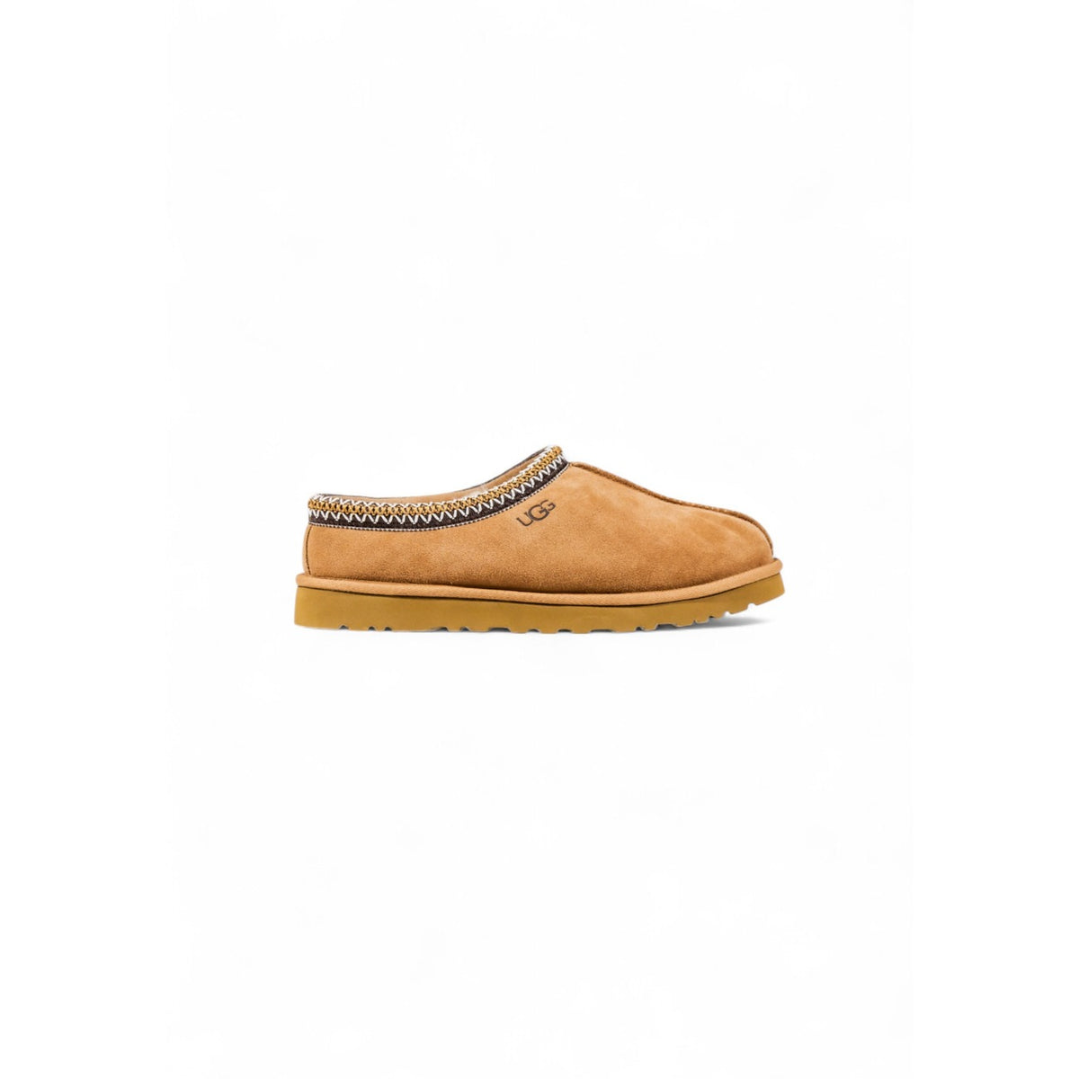 Image 1 : Mules Ugg femme beige en cuir avec semelle caoutchouc — delvale