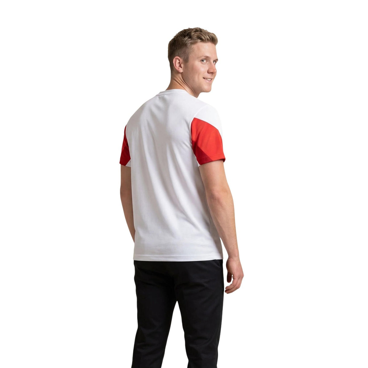 Image 3 : Vue portée t-shirt Ea7 homme blanc, style décontracté élégant — Delvale