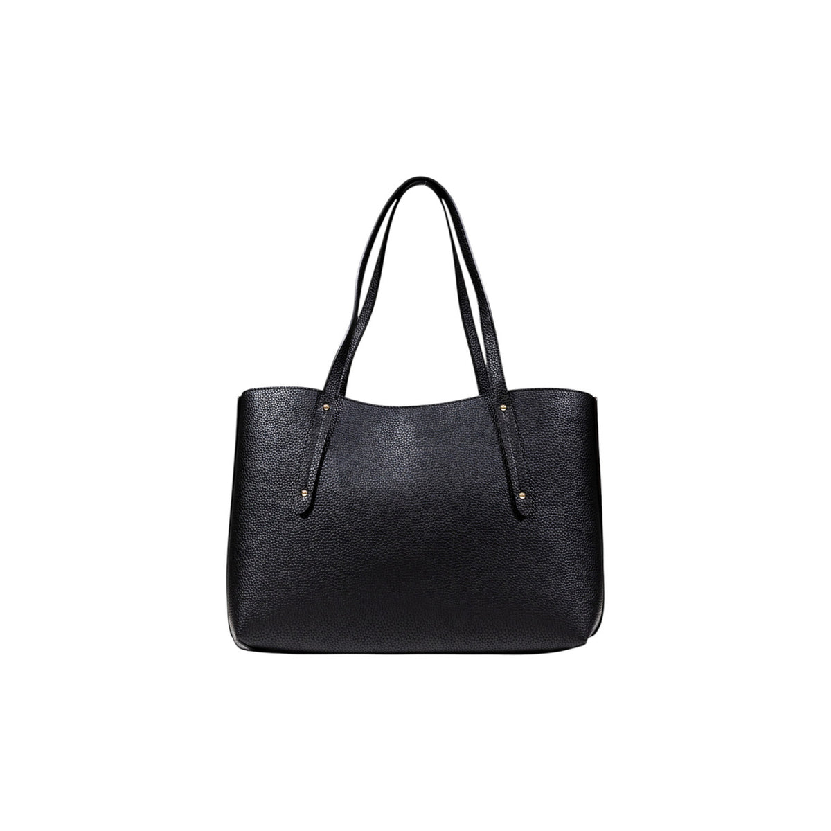 Image 2 : Détail sac à main Guess noir polyuréthane avec finitions élégantes et modernes — delvale