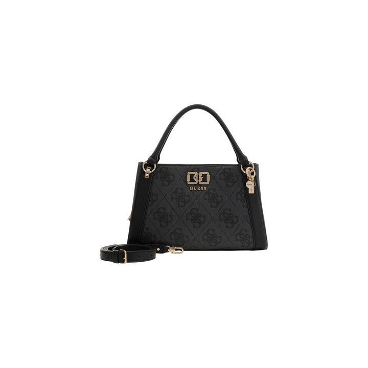 Image 1 : Sac à main Guess femme noir en polyuréthane avec bandoulière amovible — delvale