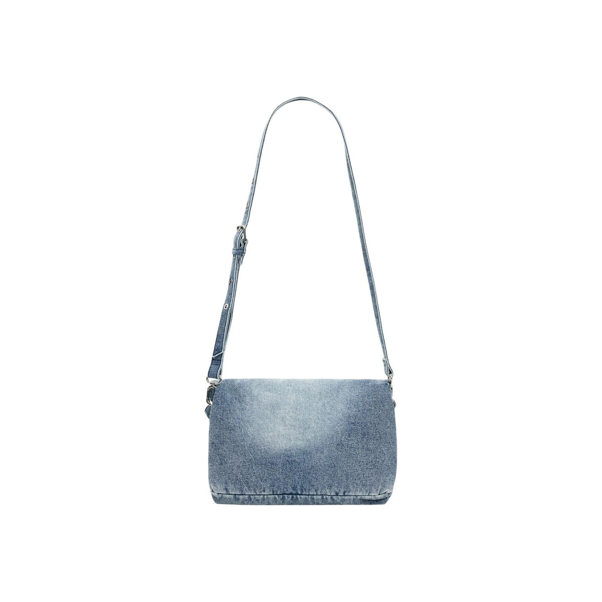 Image 3 : Vue d'ensemble du mini sac Desigual bleu azur avec anse tressée et finitions denim — Delvale