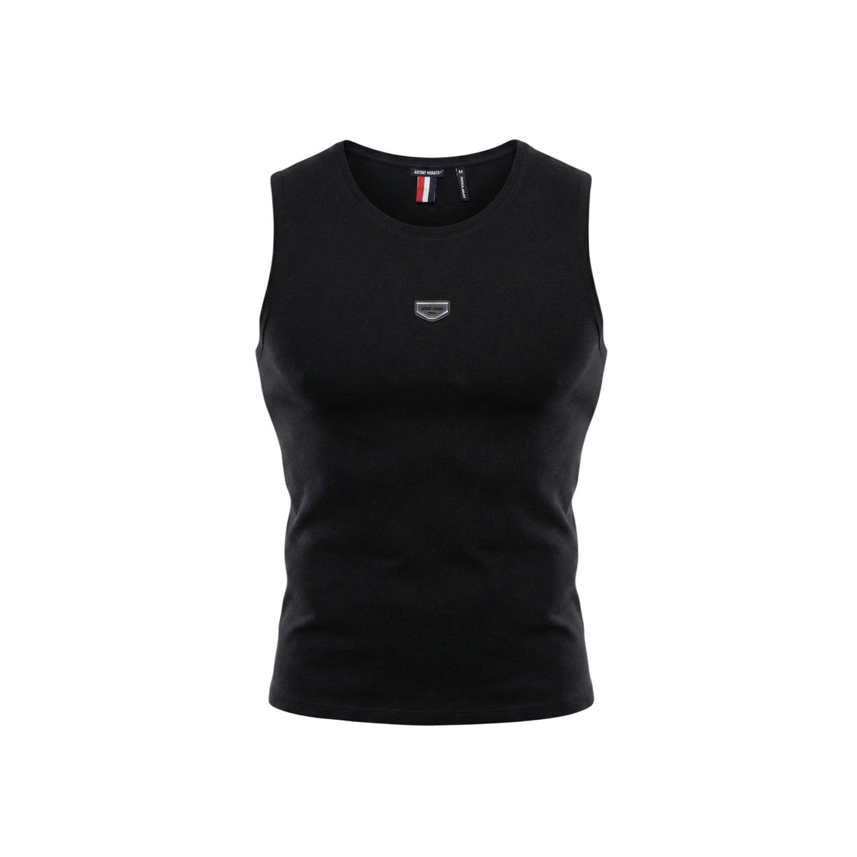 Image 4 : Débardeur blanc Antony Morato homme, vue d'ensemble coupe slim sans manches fond blanc — Delvale
