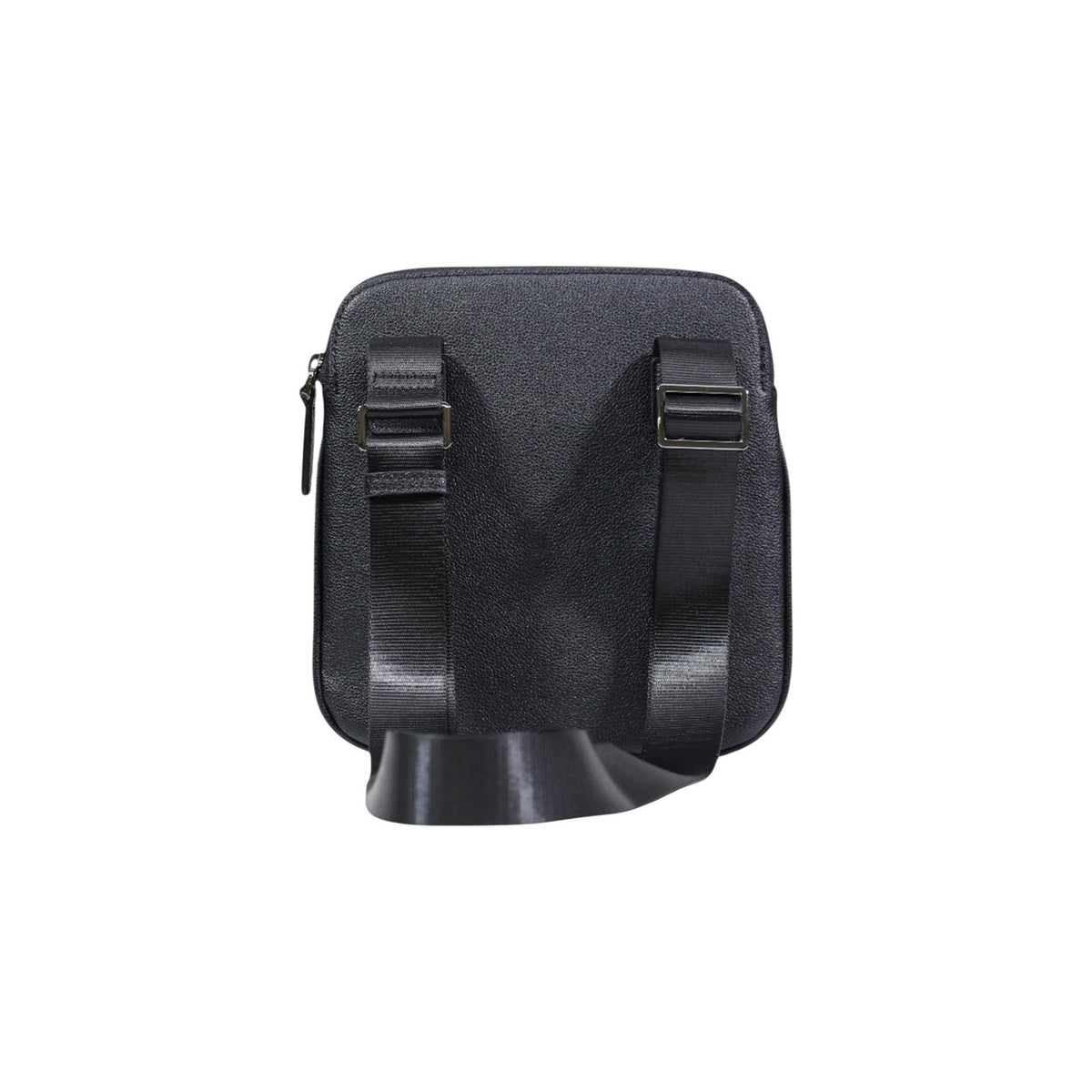 Image 3 : Sacoche plate Armani Exchange homme noire profondeur 1 cm avec système de portage double sangle dorsale — Delvale