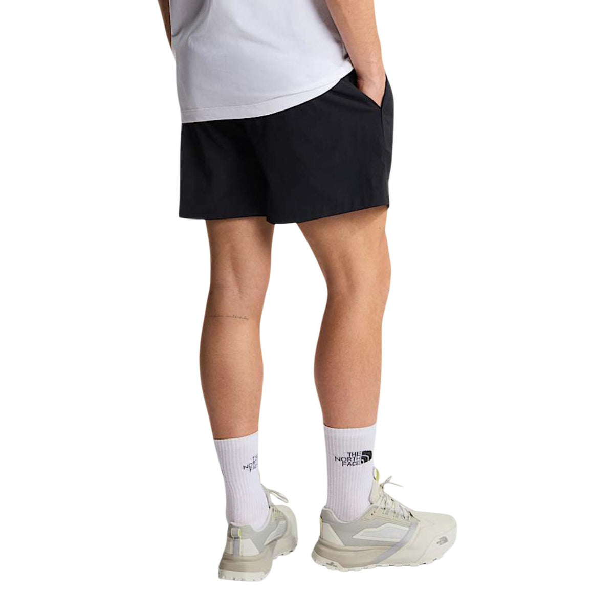 Image 3 : The North Face Short Court Homme Noir Élasthanne Fermeture Lacets Vue Arrière — Delvale