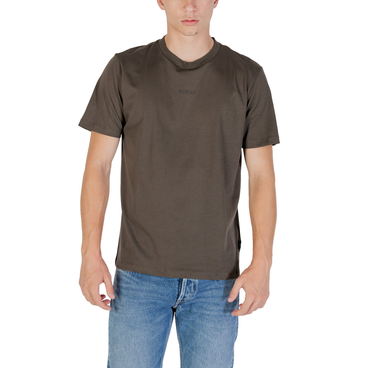 Image 6 : T-shirt Replay homme bleu avec logo, style casual décontracté — Delvale