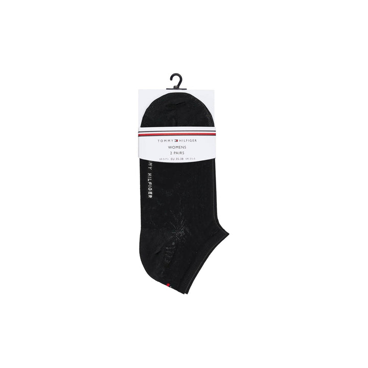 Image 1 : Lingerie Tommy Hilfiger femme en coton noir, vue de face — delvale