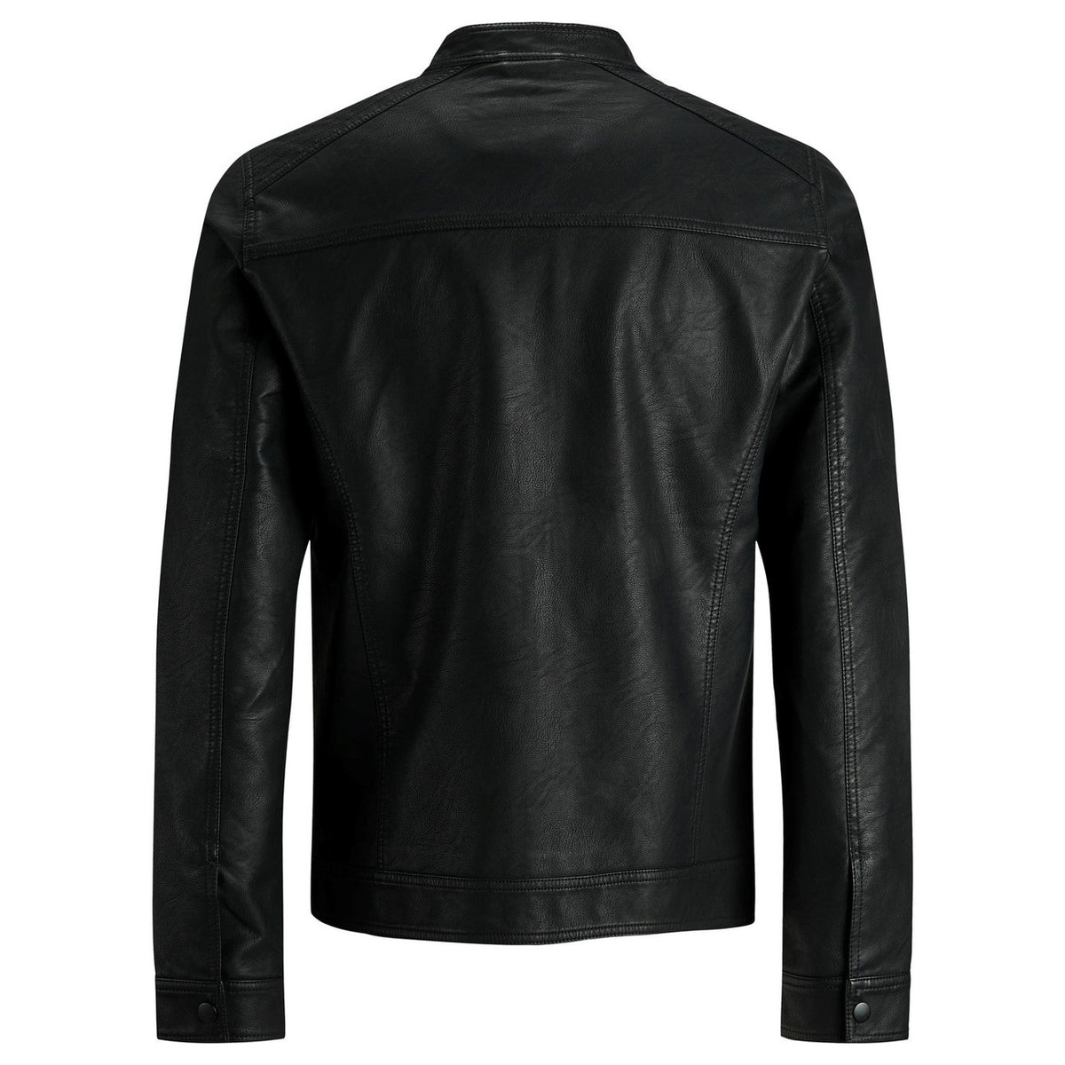 Image 2 : Jaquette Jack & Jones homme noire manches longues et poches frontales, vue de détail — delvale
