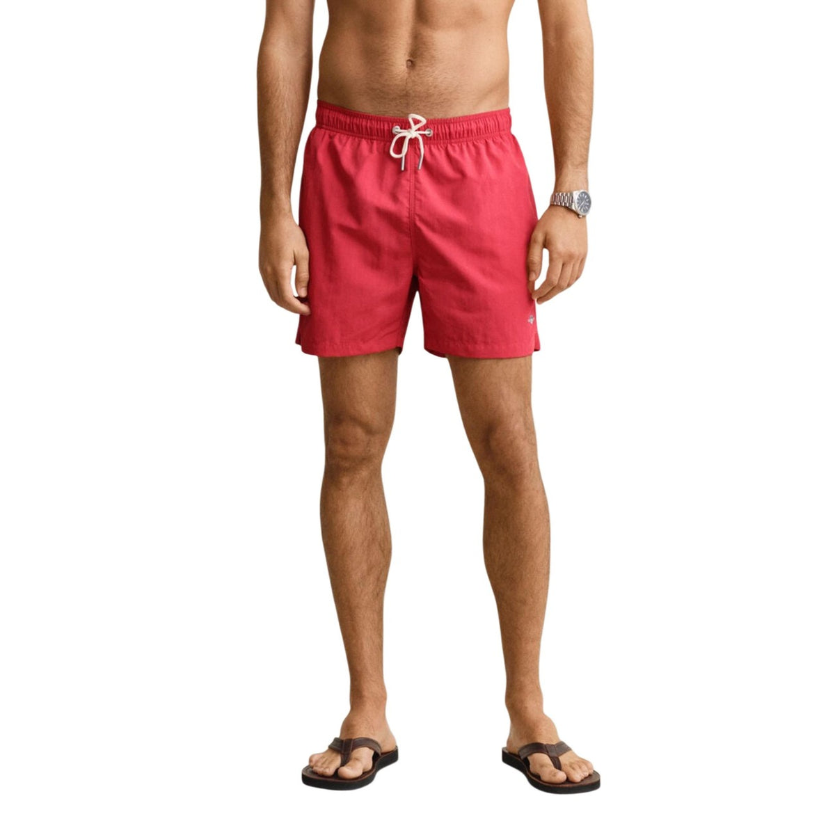 Image 4 : Short de bain Gant homme bleu marine, vue de dos avec poches arrières — Delvale
