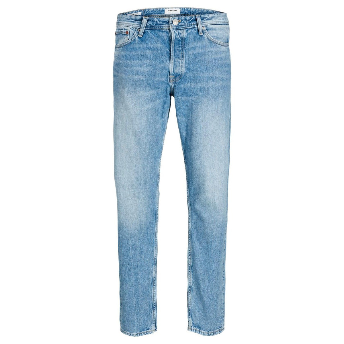 Image 2 : Jean homme Jack & Jones bleu coton, vue de dos, poches arrières — delvale