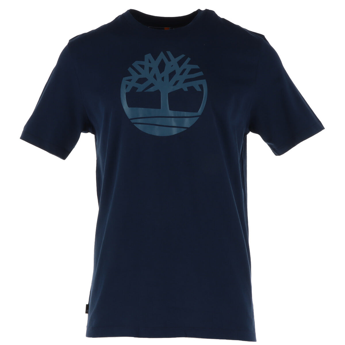 Image 7 : T-shirt Timberland homme noir pur coton, présentation à plat mettant en avant l'imprimé — Delvale