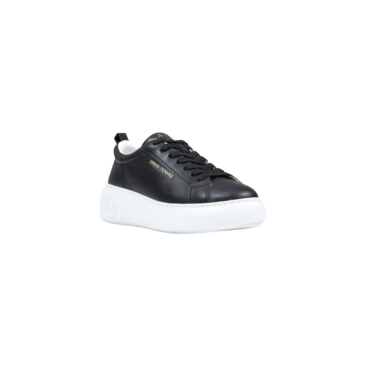 Image 2 : Baskets Armani Exchange femme noir et blanc, détail de la semelle plateforme — delvale