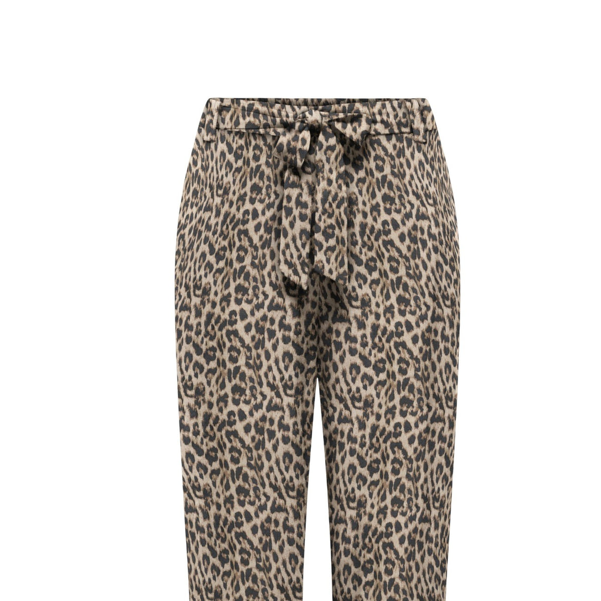 Image 3 : Pantalon Only viscose imprimé léopard, silhouette fluide et décontractée, vue complète — Delvale