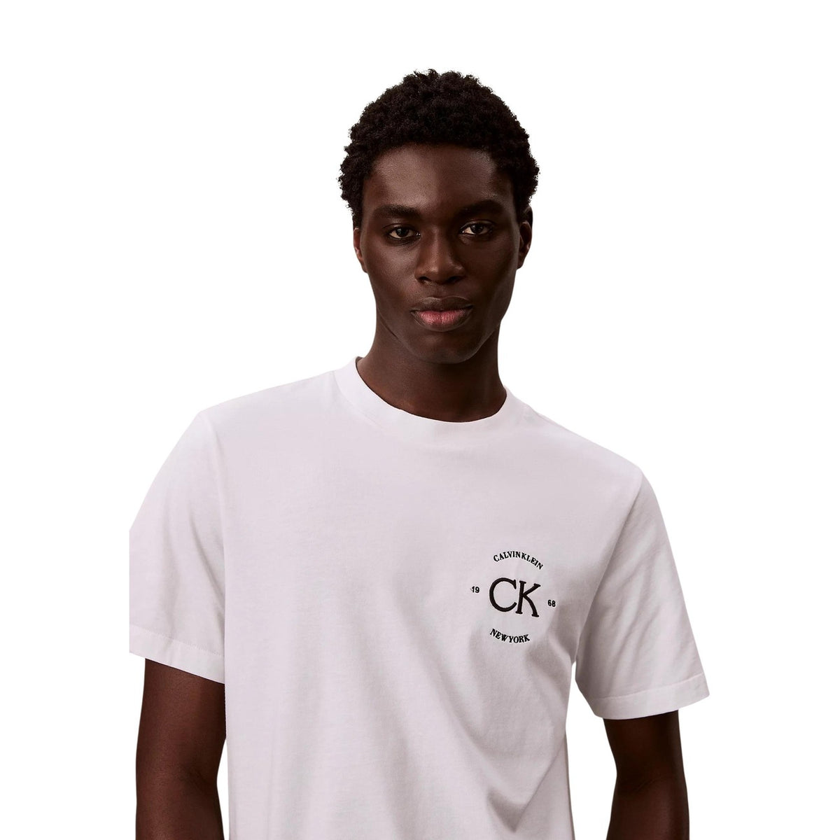 Image 3 : Vue dos T-shirt blanc Calvin Klein Jeans homme coupe moderne — Delvale
