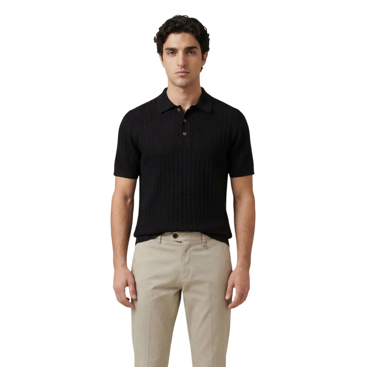 Image 4 : Polo homme blanc Only & Sons, vue d'ensemble du design intemporel — Delvale