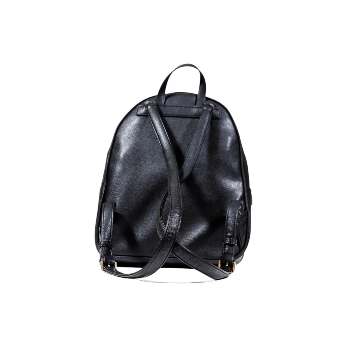 Image 2 : Sac à dos Guess noir femme, détail des finitions polyuréthane et fermetures éclair — delvale