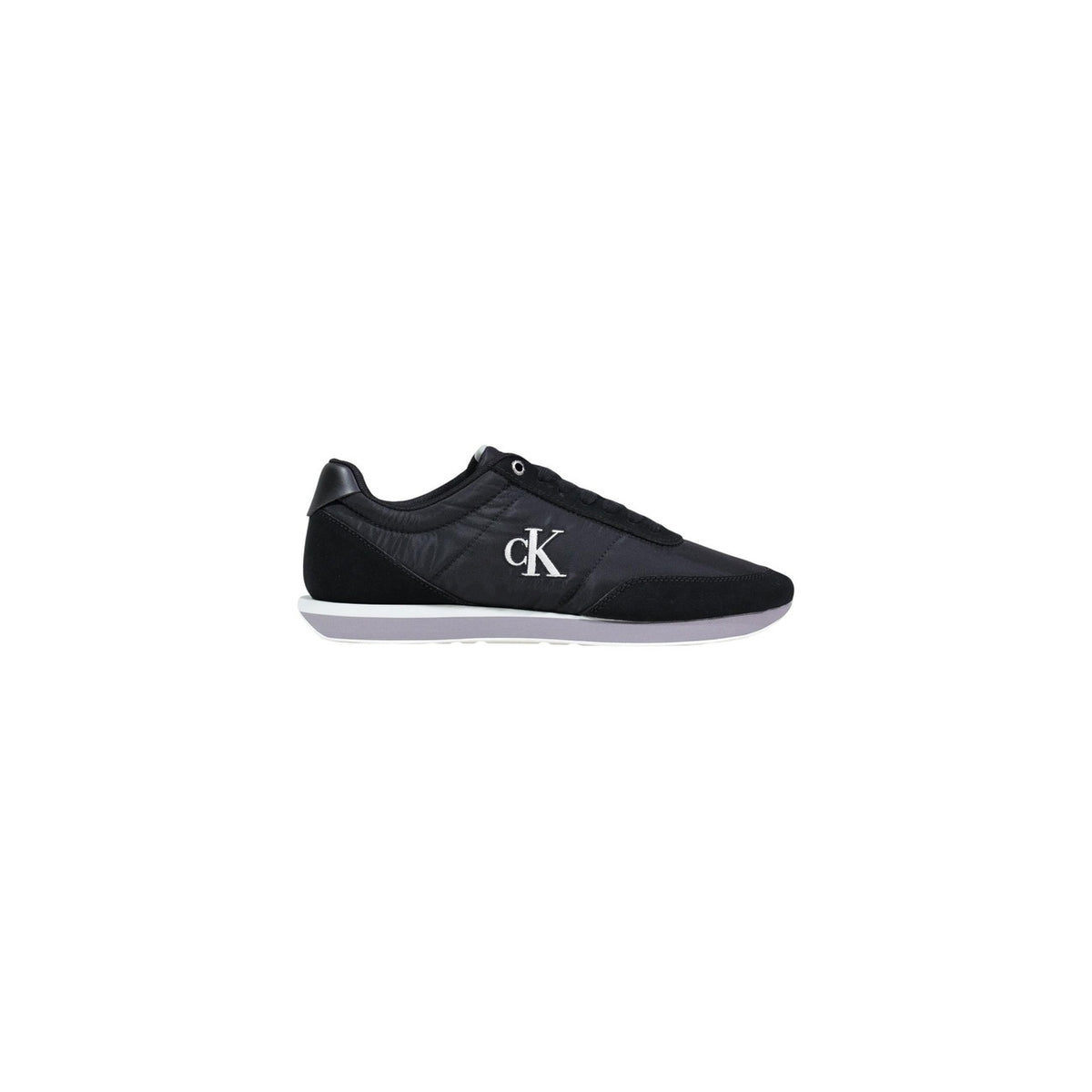 Image 4 : Vue arrière baskets Calvin Klein Jeans homme blanches design épuré — Delvale