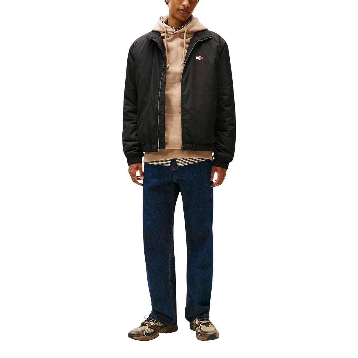 Image 3 : Veste noire Tommy Hilfiger Jeans pour homme, coupe moderne et ajustée — Delvale