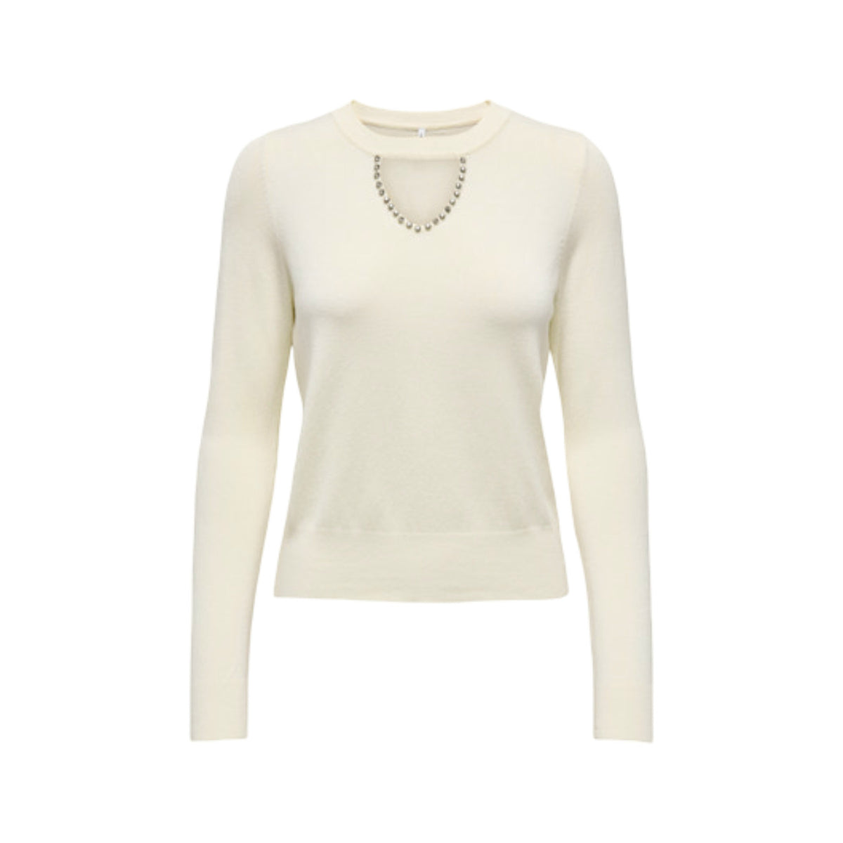 Image 3 : Pull femme Only noir porté, style intemporel col rond manches longues — delvale
