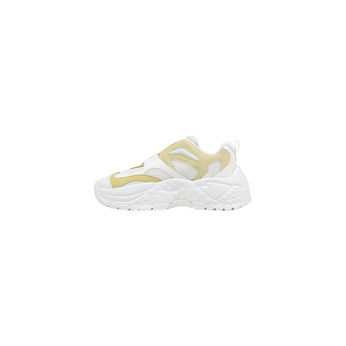 Image 3 : Baskets chunky Armani Exchange femme jaune pastel et blanc vue arrière — delvale